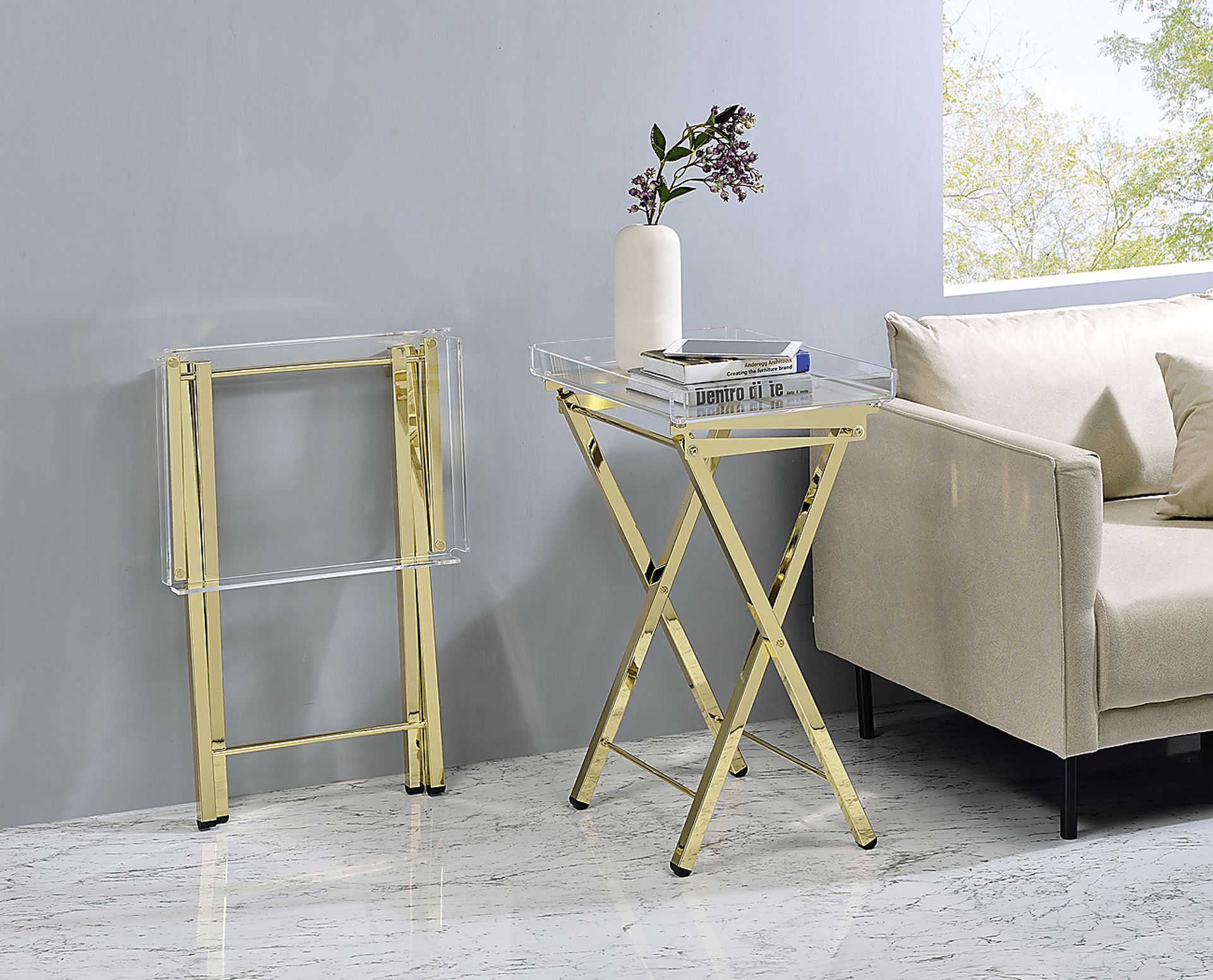 Paeoni Gold End Table, Set of 2 - Image 3