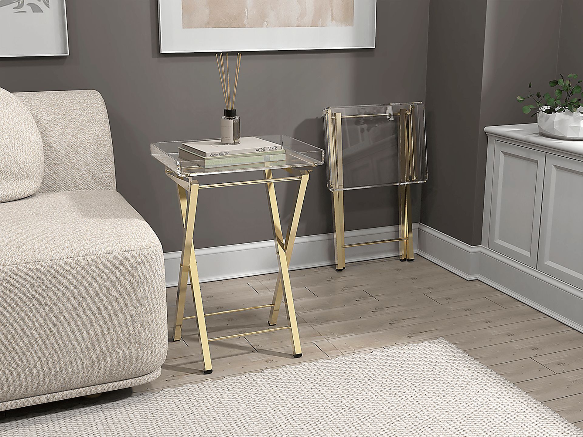 Paeoni Gold End Table, Set of 2 - Image 4
