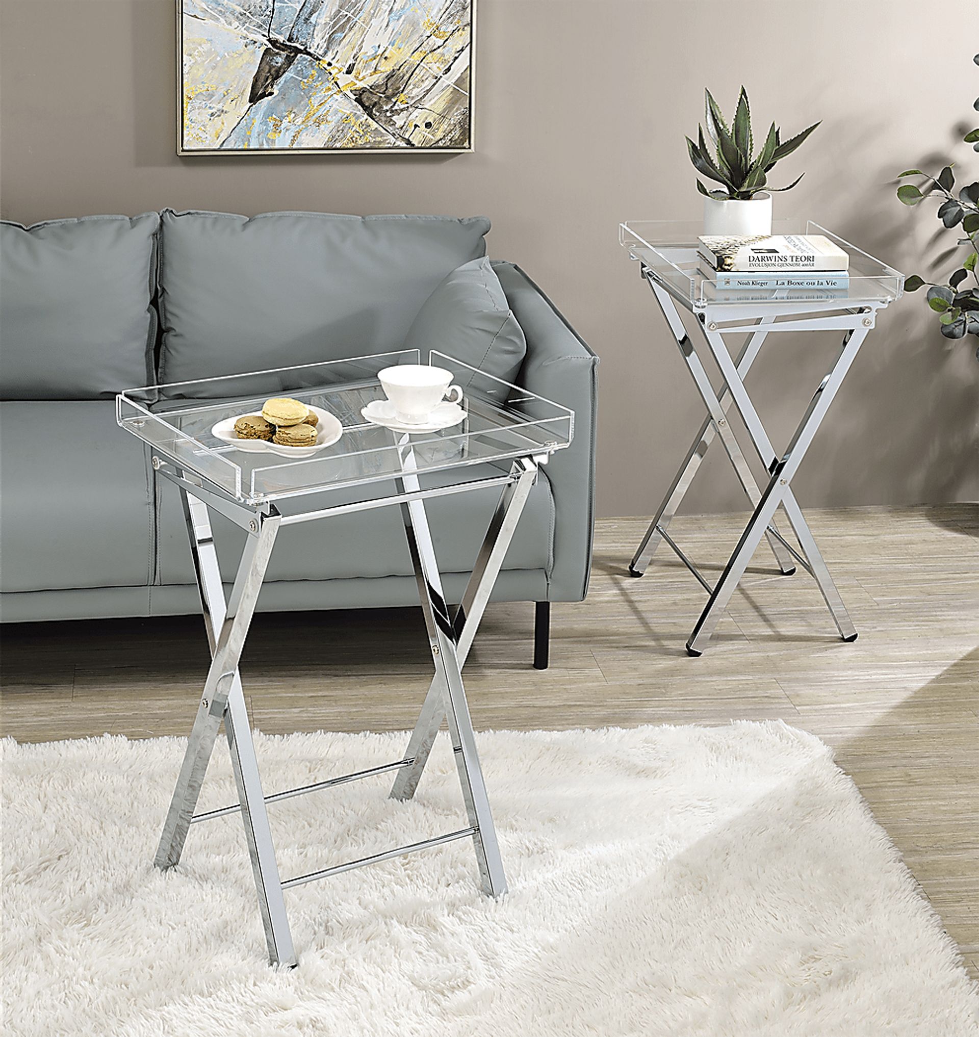 Paeoni Silver End Table, Set of 2 - Image 2