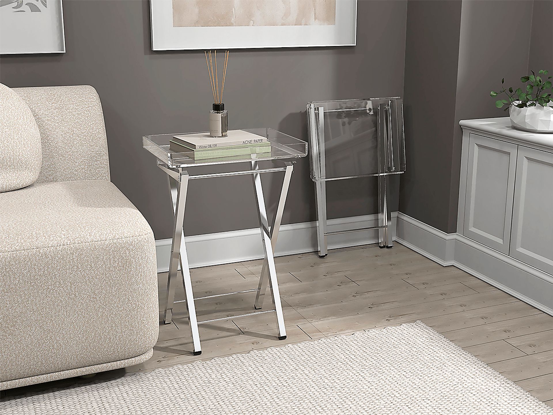 Paeoni Silver End Table, Set of 2 - Image 4