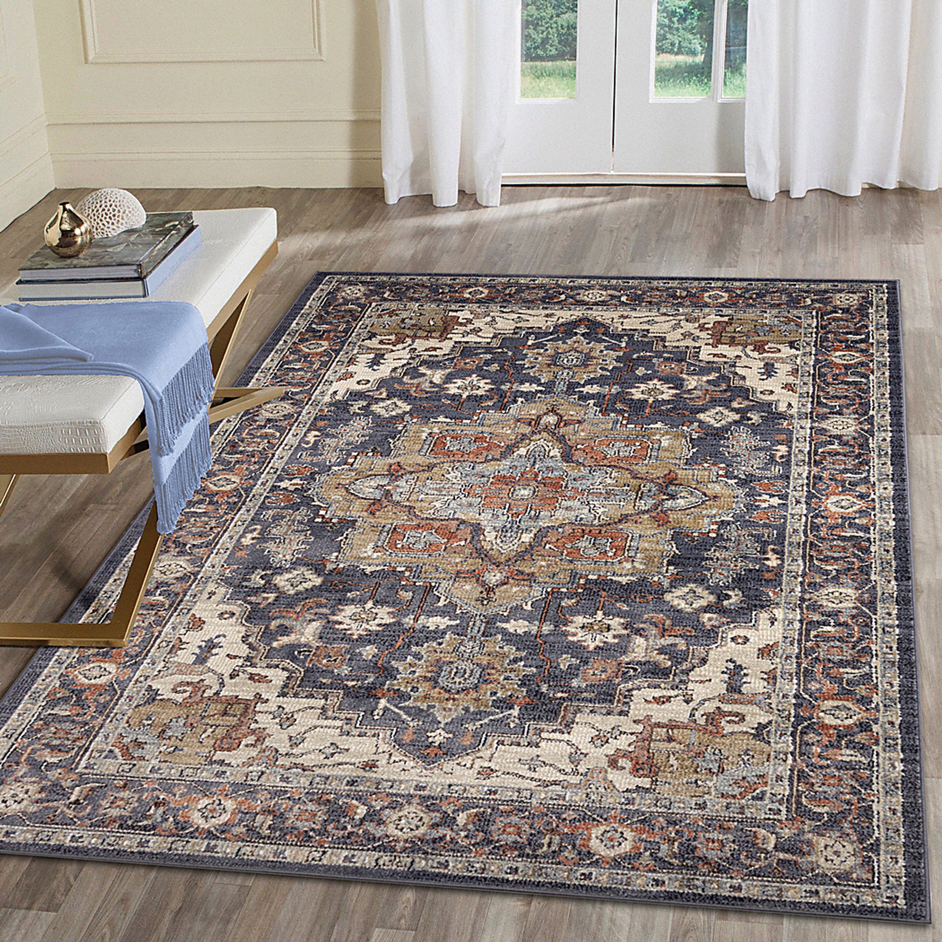 Paeris Navy 5'3 x 7'6 Rug - Image 2