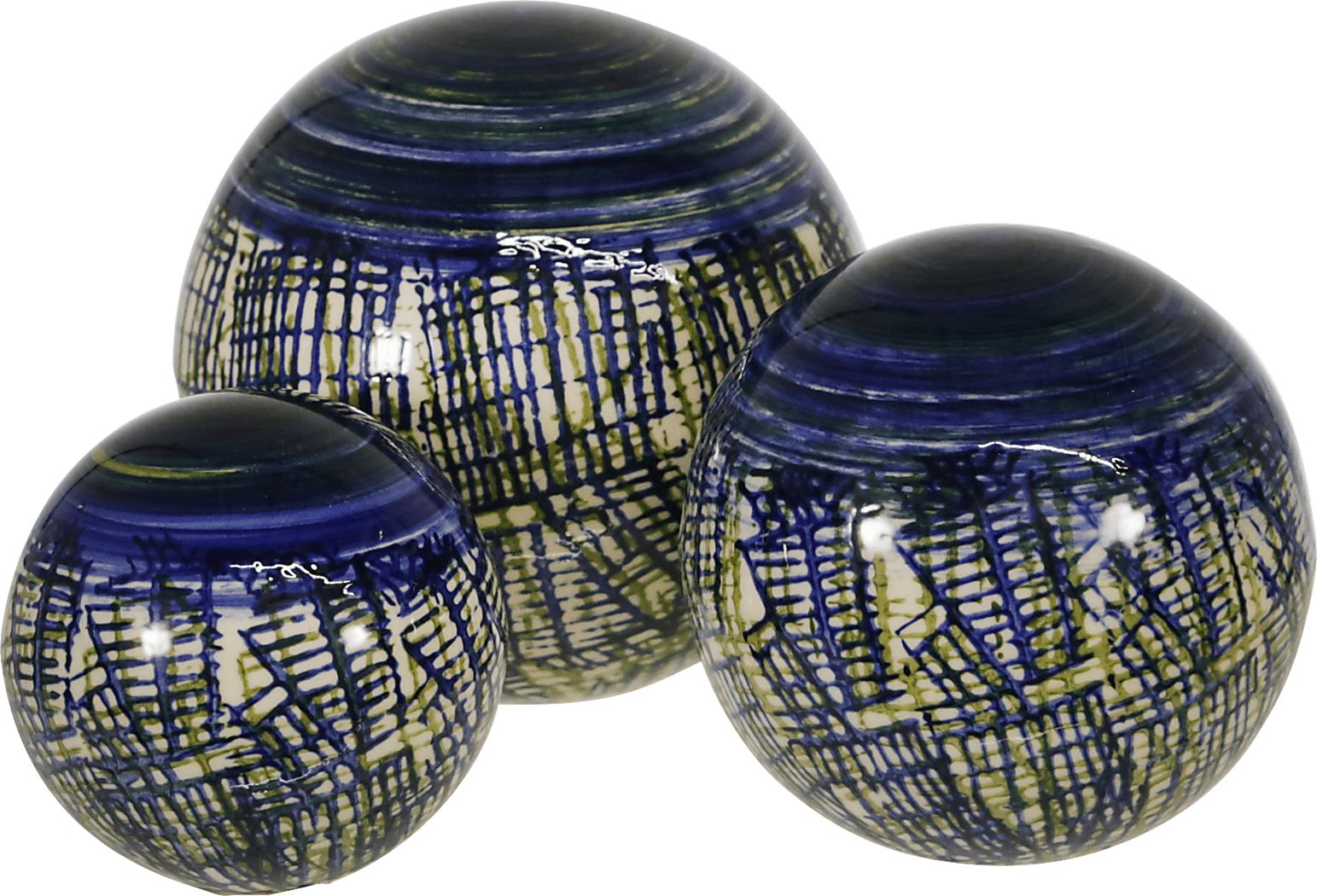 Pageland Blue Colors Orb, Set Of 3 | Rooms to Go