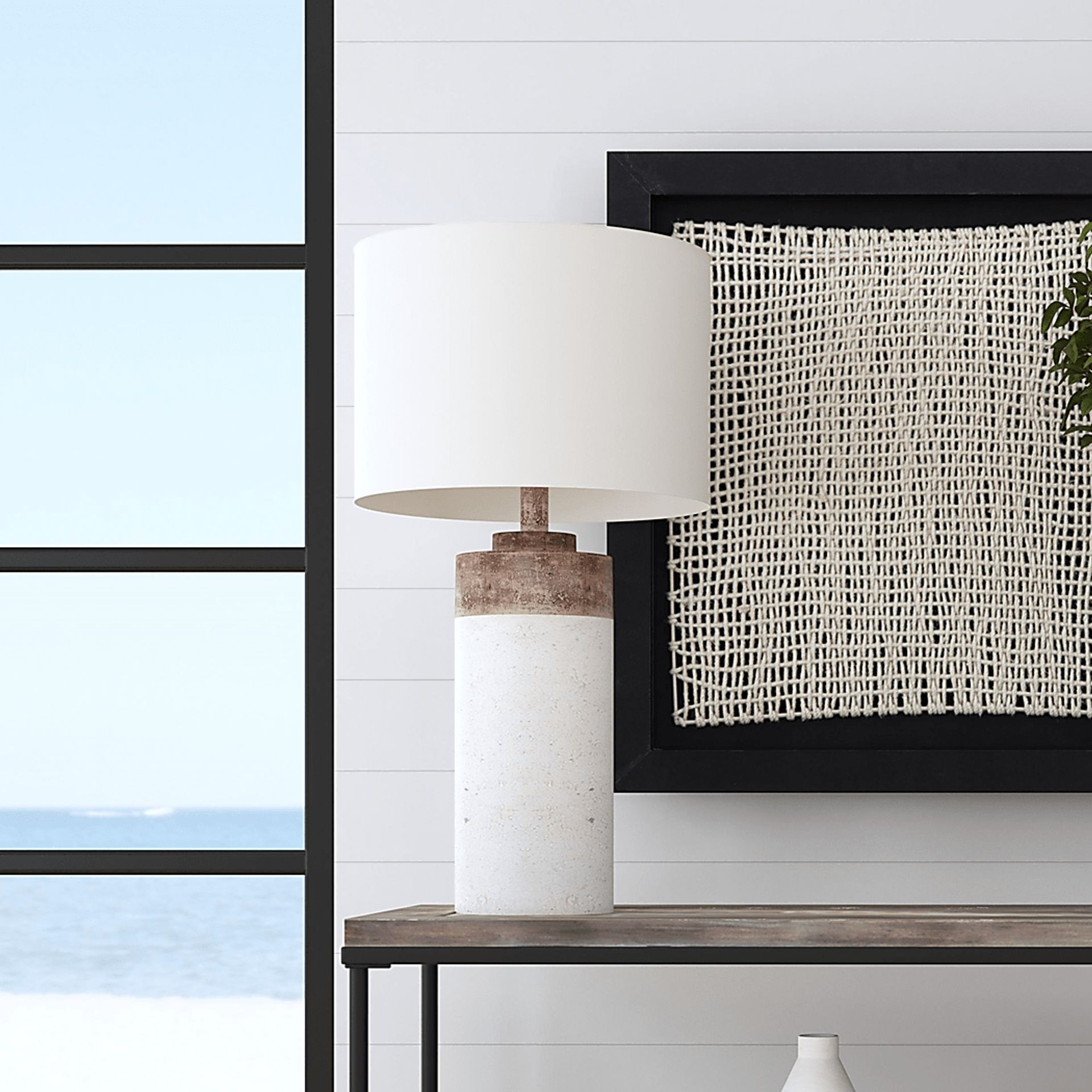 Pagosa Edge White Lamp - Image 2