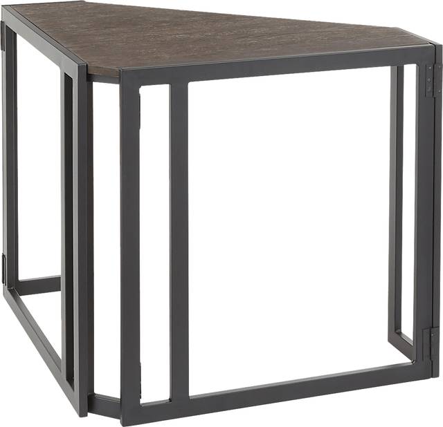 Paigefield Espresso Corner Desk - Thumbnail - Image 3