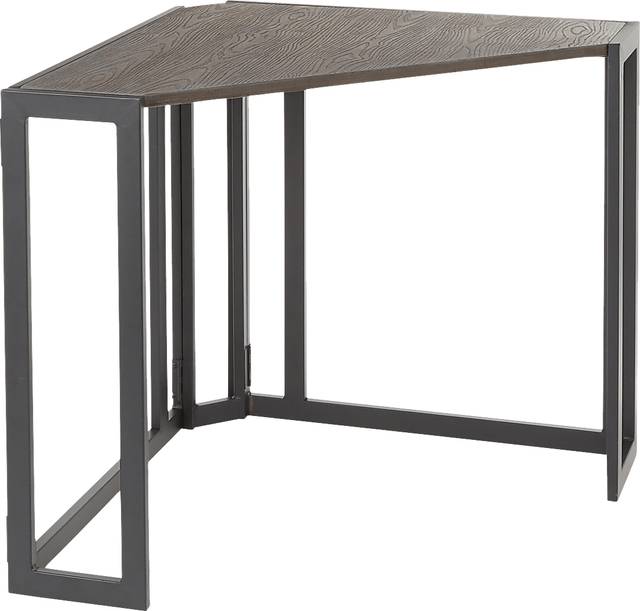 Paigefield Espresso Corner Desk - Thumbnail - Image 1