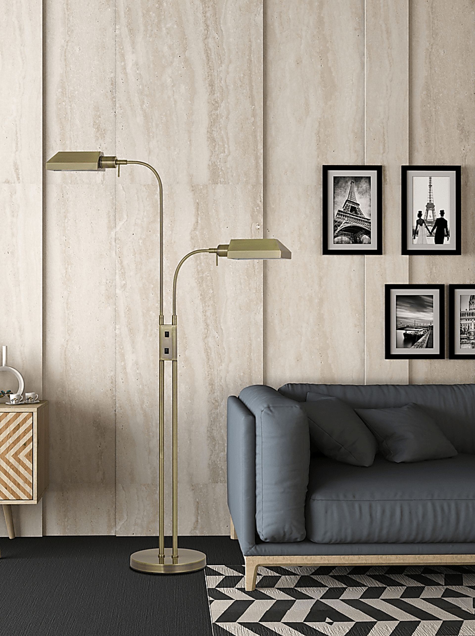 Pakenham Brass Floor Lamp - Image 2