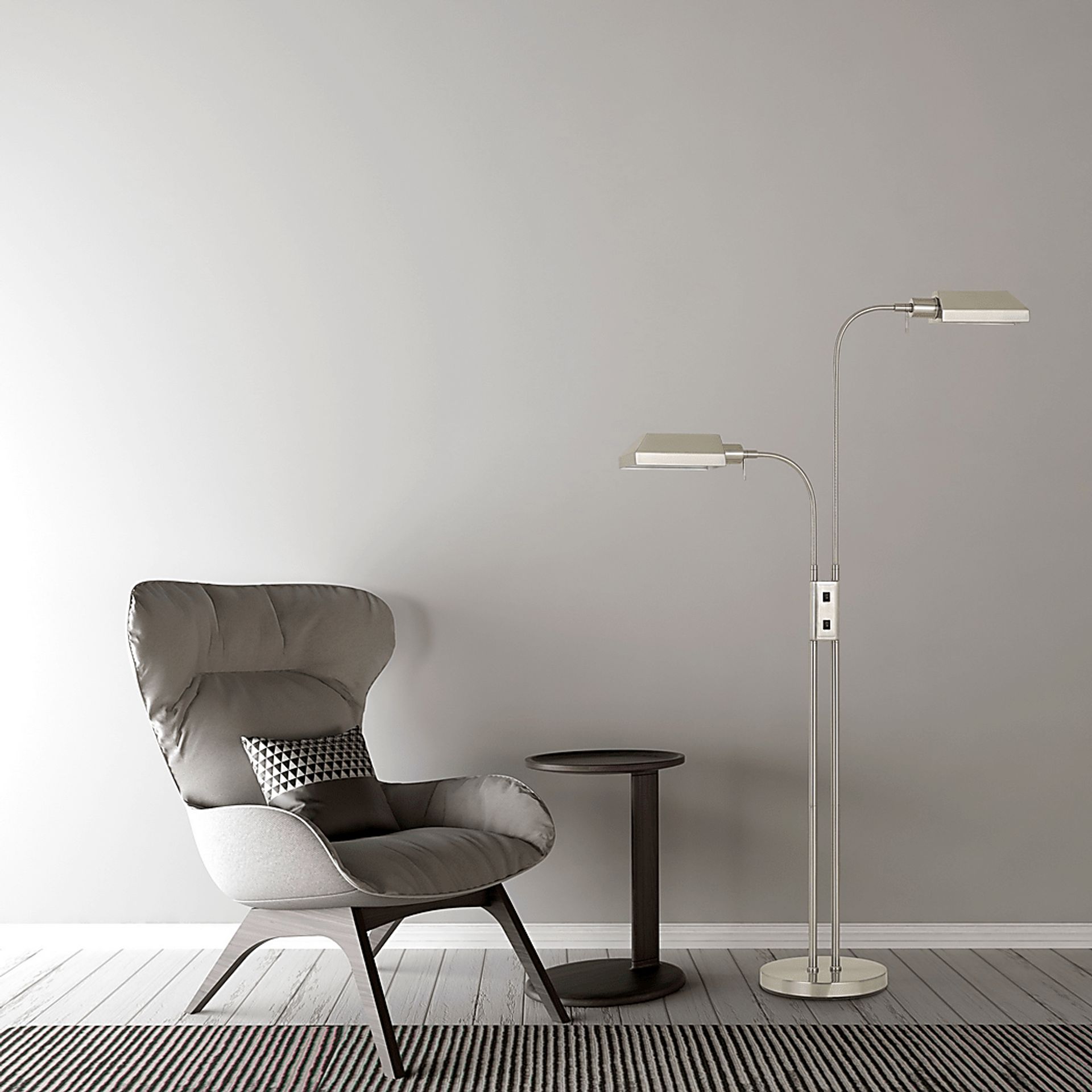 Pakenham Silver Floor Lamp - Image 2