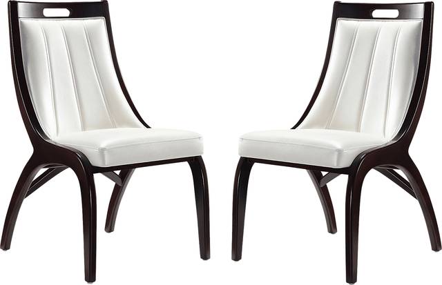 Pakey White Side Chair, Set of 2 - Thumbnail - Image 1