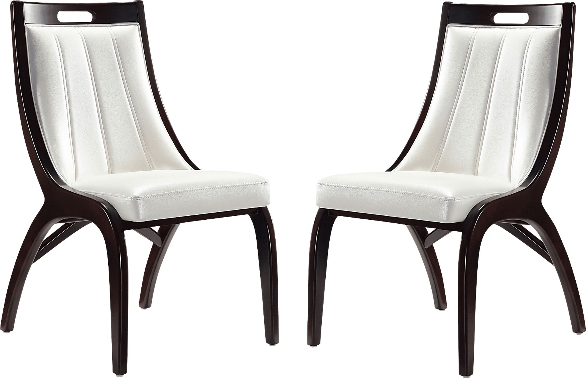Pakey White Side Chair, Set of 2 - Image 1