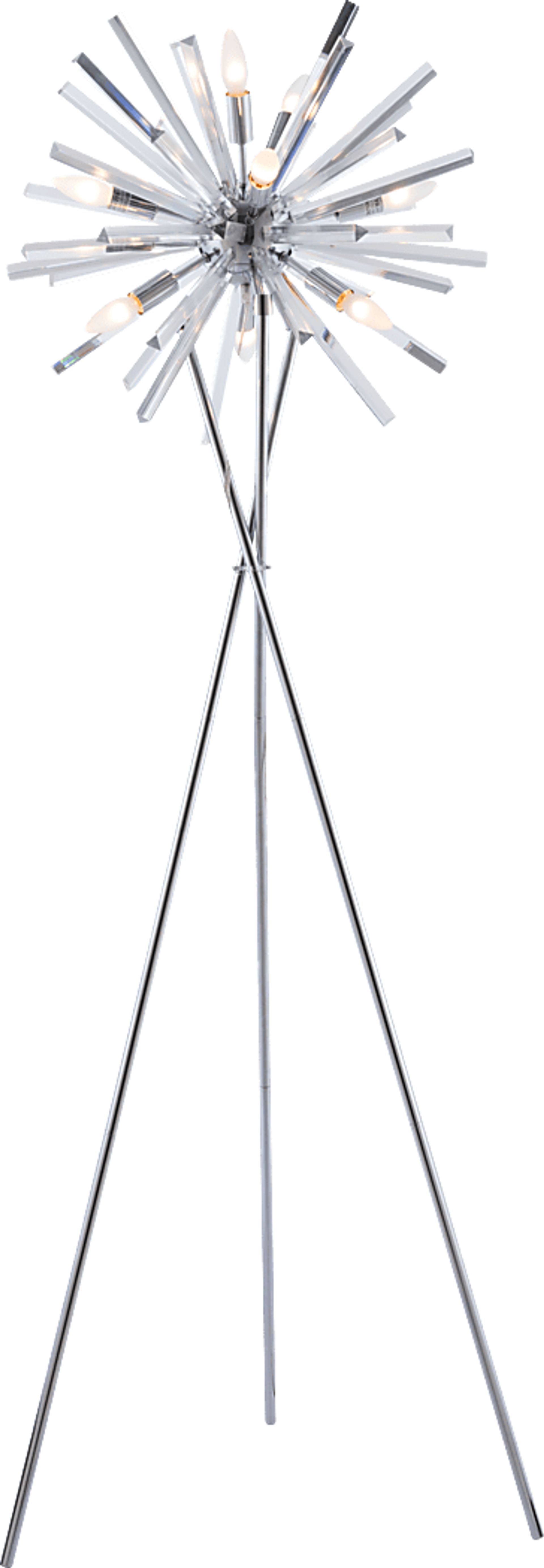Palacinto Chrome Floor Lamp - Image 3