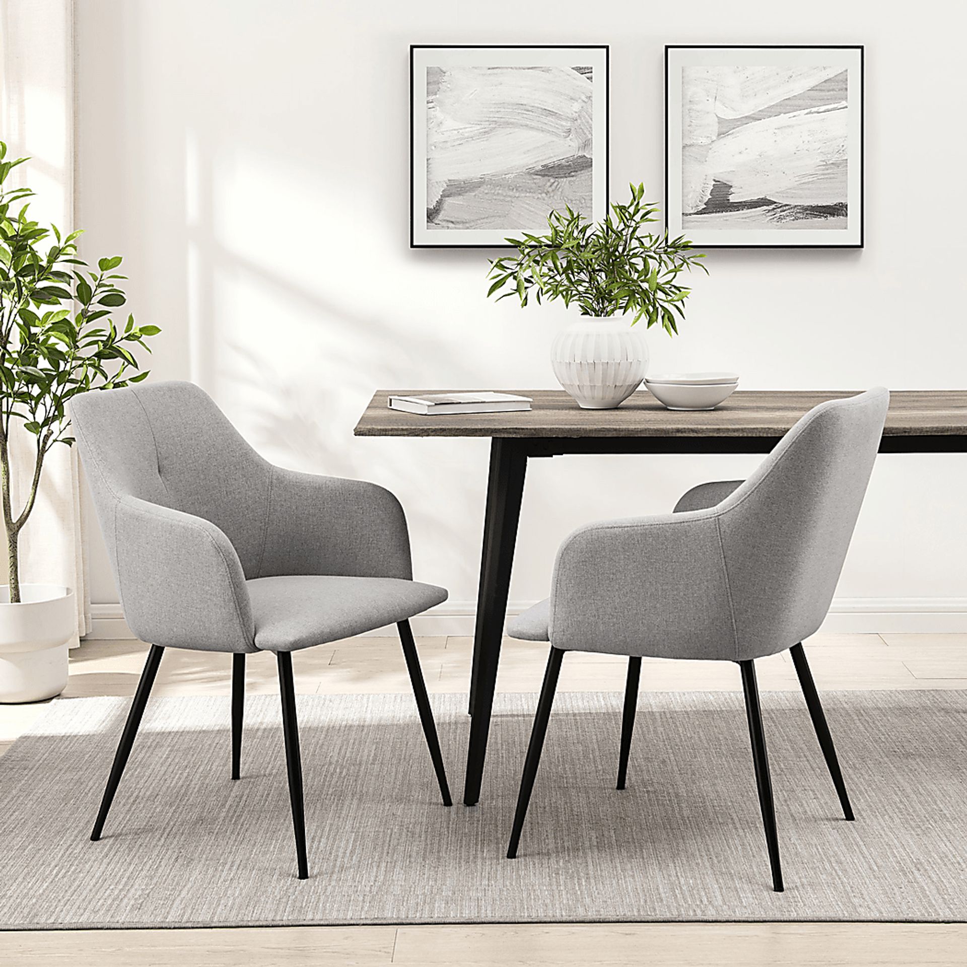 Paladora Gray Arm Chair, Set of 2 - Image 3