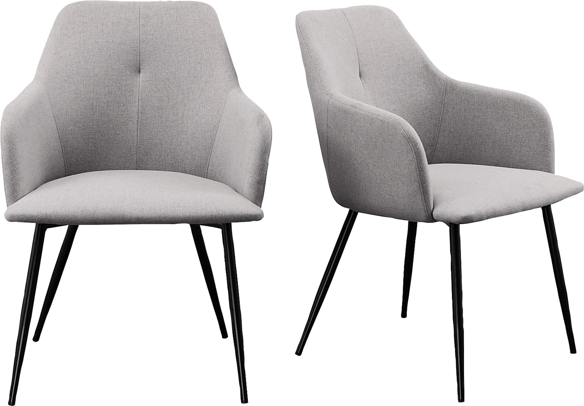 Paladora Gray Arm Chair, Set of 2 - Image 1