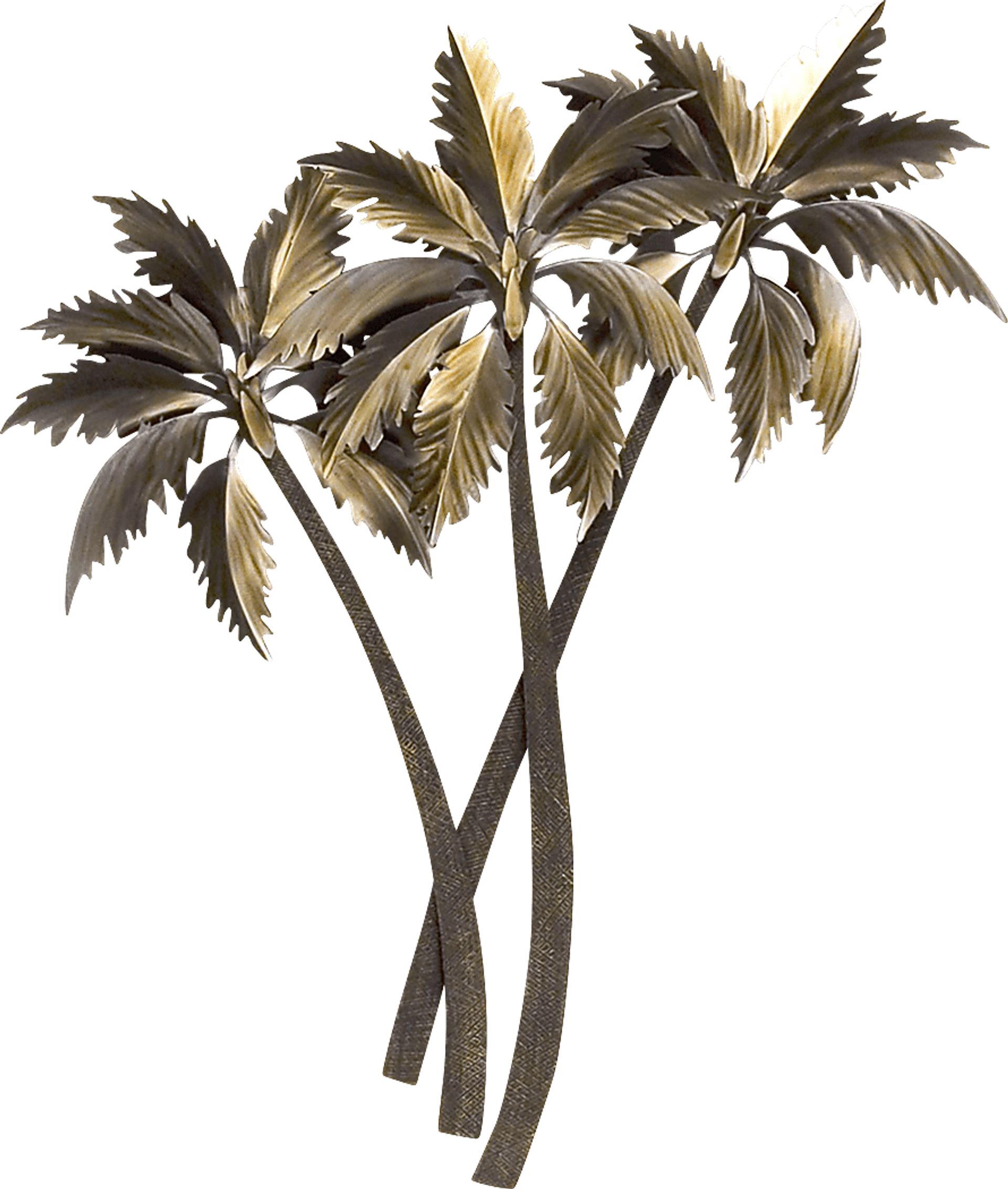 Palasari Palms Brown Outdoor Artwork - Image 1
