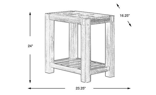 Dimension Image. Please refer to the Dimension Tab on this page for dimension details.