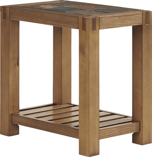 Palatine Brown Chair Side Table - Thumbnail - Image 1