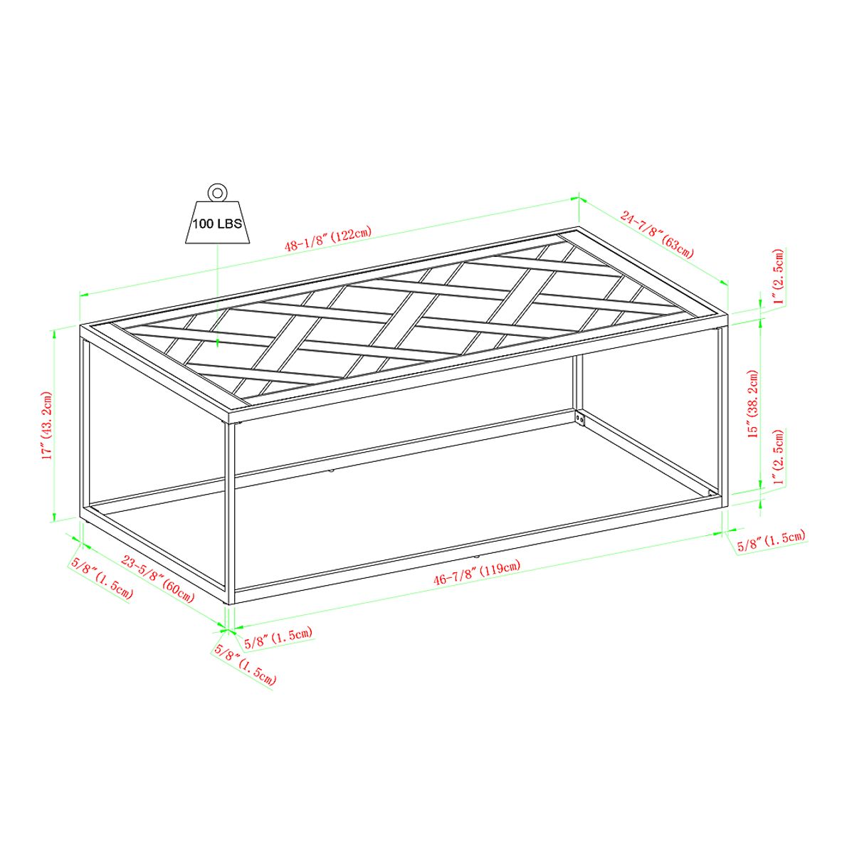 Palcia Brown Cocktail Table