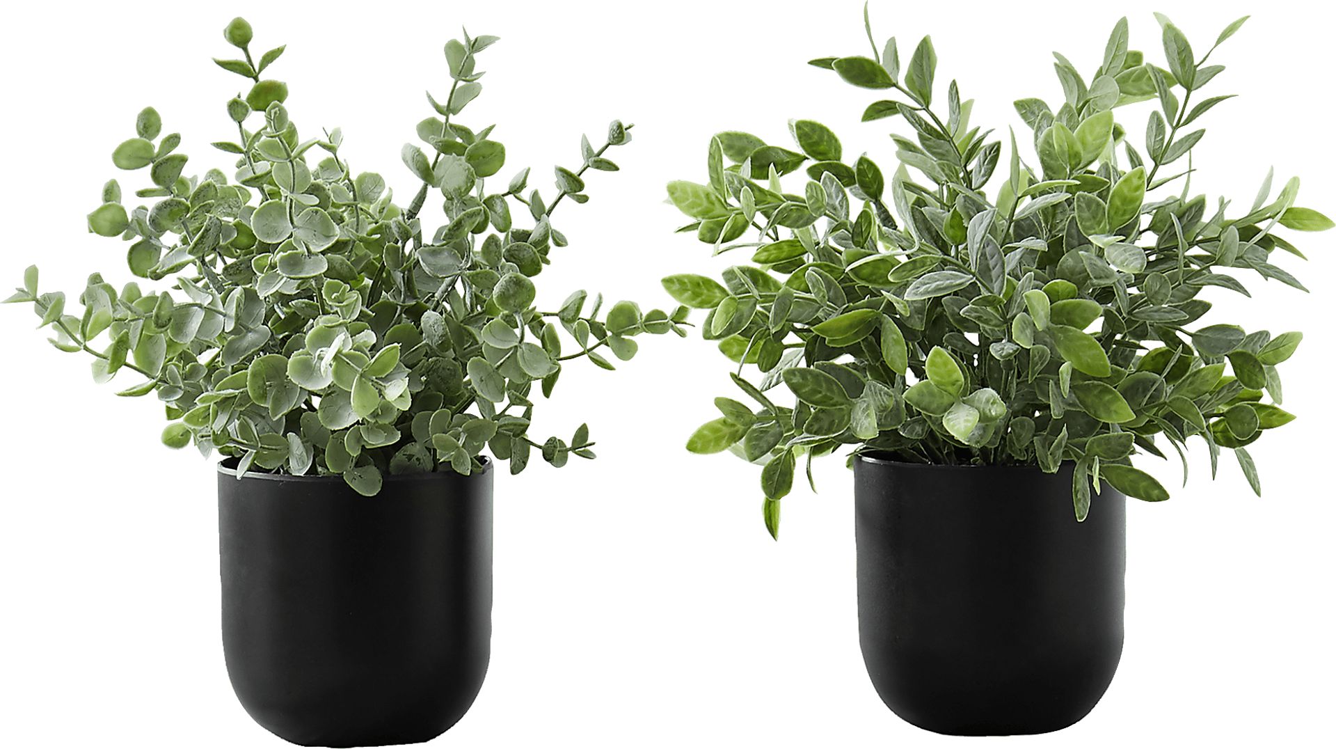 Paleotropic Green Artificial Eucalyptus Plant, Set of 2 - Image 1