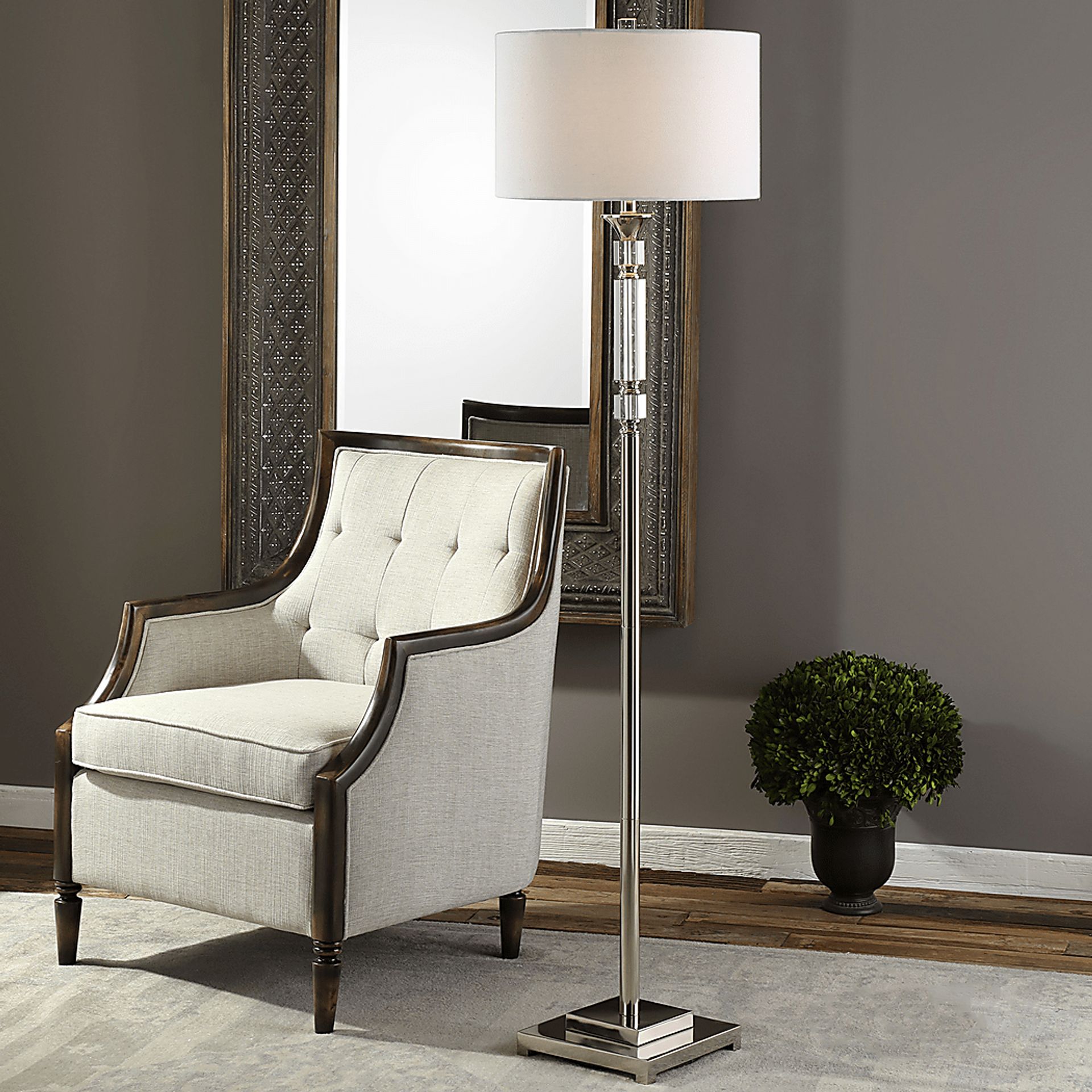 Palermo Place Silver Floor Lamp - Image 2