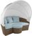 Palisades Brown Outdoor Daybed with Blue Cushions