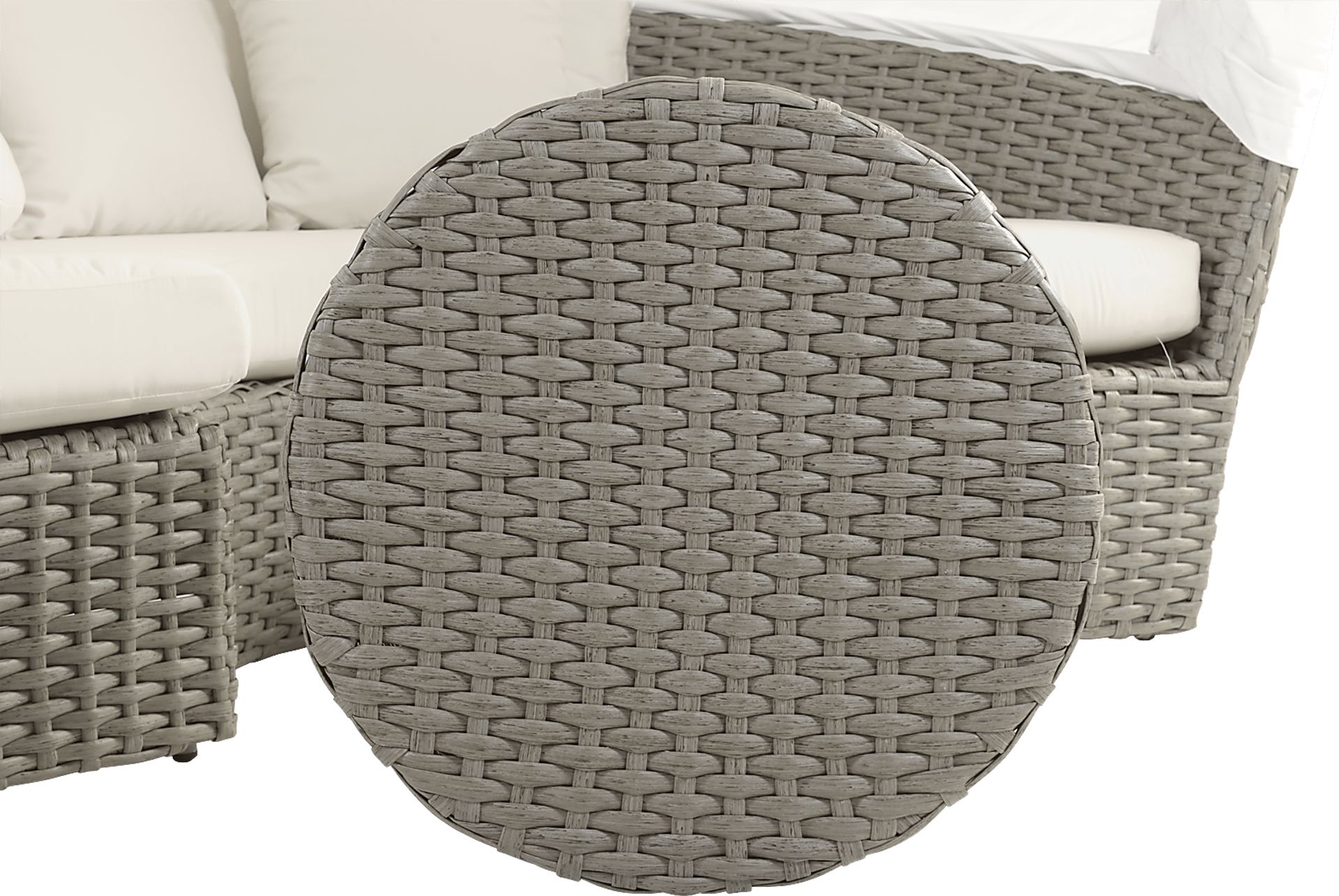 Palisades Gray Outdoor Daybed with Natural Cushions - Image 6