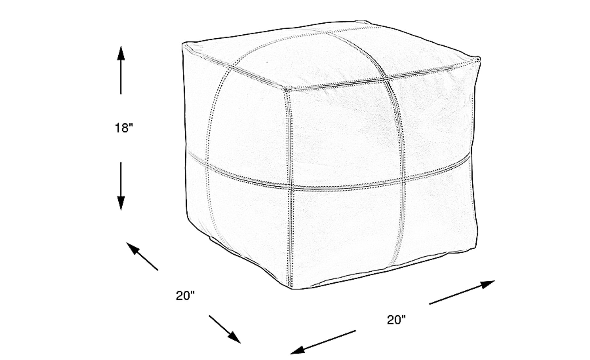 Dimension Image. Please refer to the Dimension Tab on this page for dimension details.