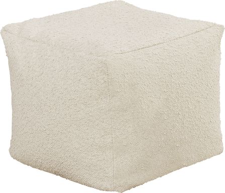 Pall Ivory Outdoor Pouf