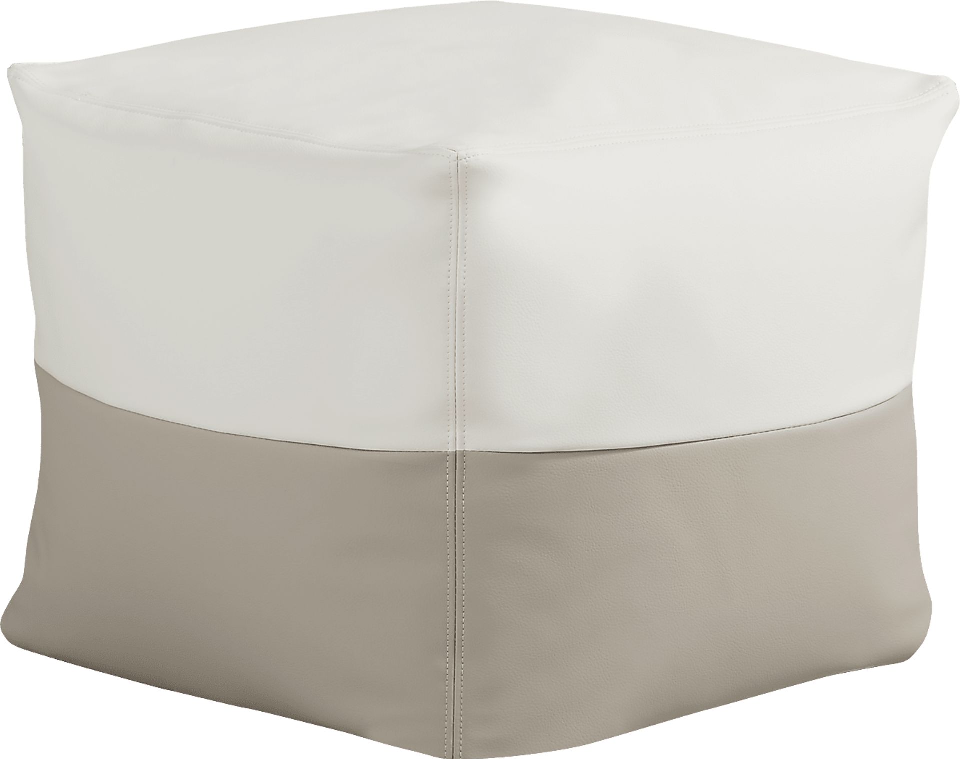 Pall Taupe Outdoor Pouf Ottoman - Image 1