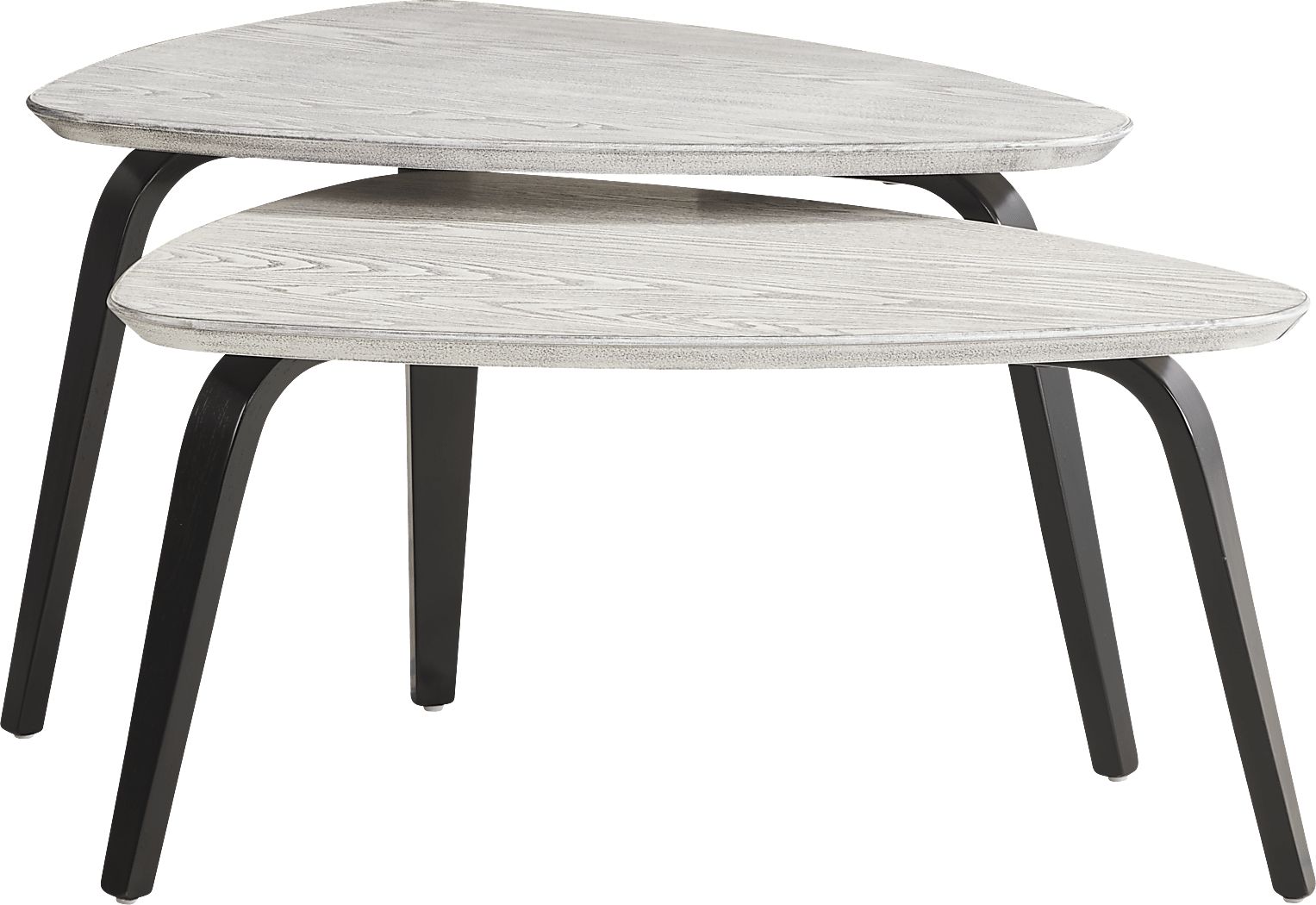 Pallola Dove Gray 2 Pc Nesting Cocktail Table Rooms To Go