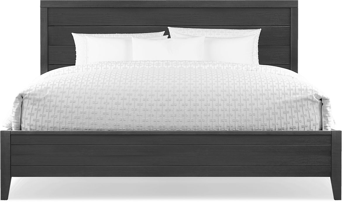 Palm Grove 5 Pc Black Black,Colors King Bedroom Set With Dresser, Mirror, 3 Pc King Bed Rooms