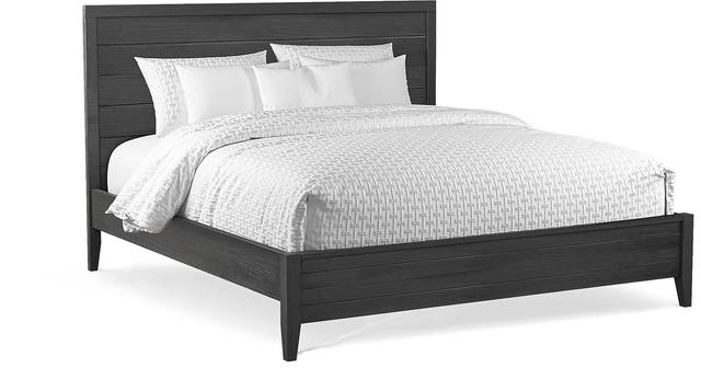 Palm Grove Black 3 Pc King Panel Bed - Thumbnail - Image 1