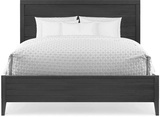 Palm Grove Black 3 Pc Queen Panel Bed - Thumbnail - Image 3
