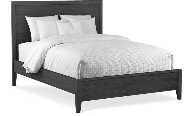 Palm Grove Black 3 Pc Queen Panel Bed - Thumbnail - Image 1