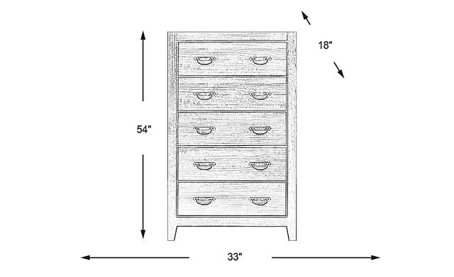 Dimension Image. Please refer to the Dimension Tab on this page for dimension details.