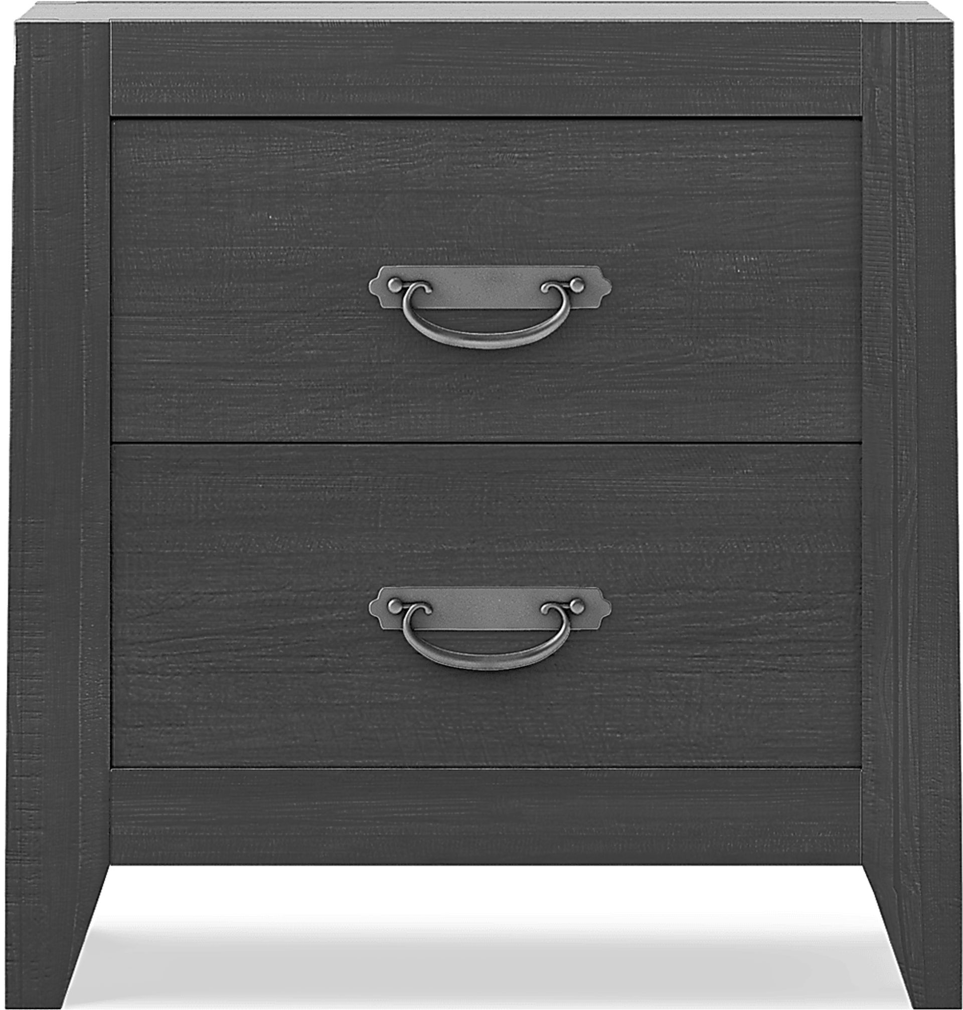 Palm Grove Black Nightstand - Image 1