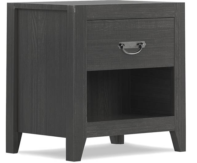 Palm Grove Black Open Nightstand - Thumbnail - Image 2
