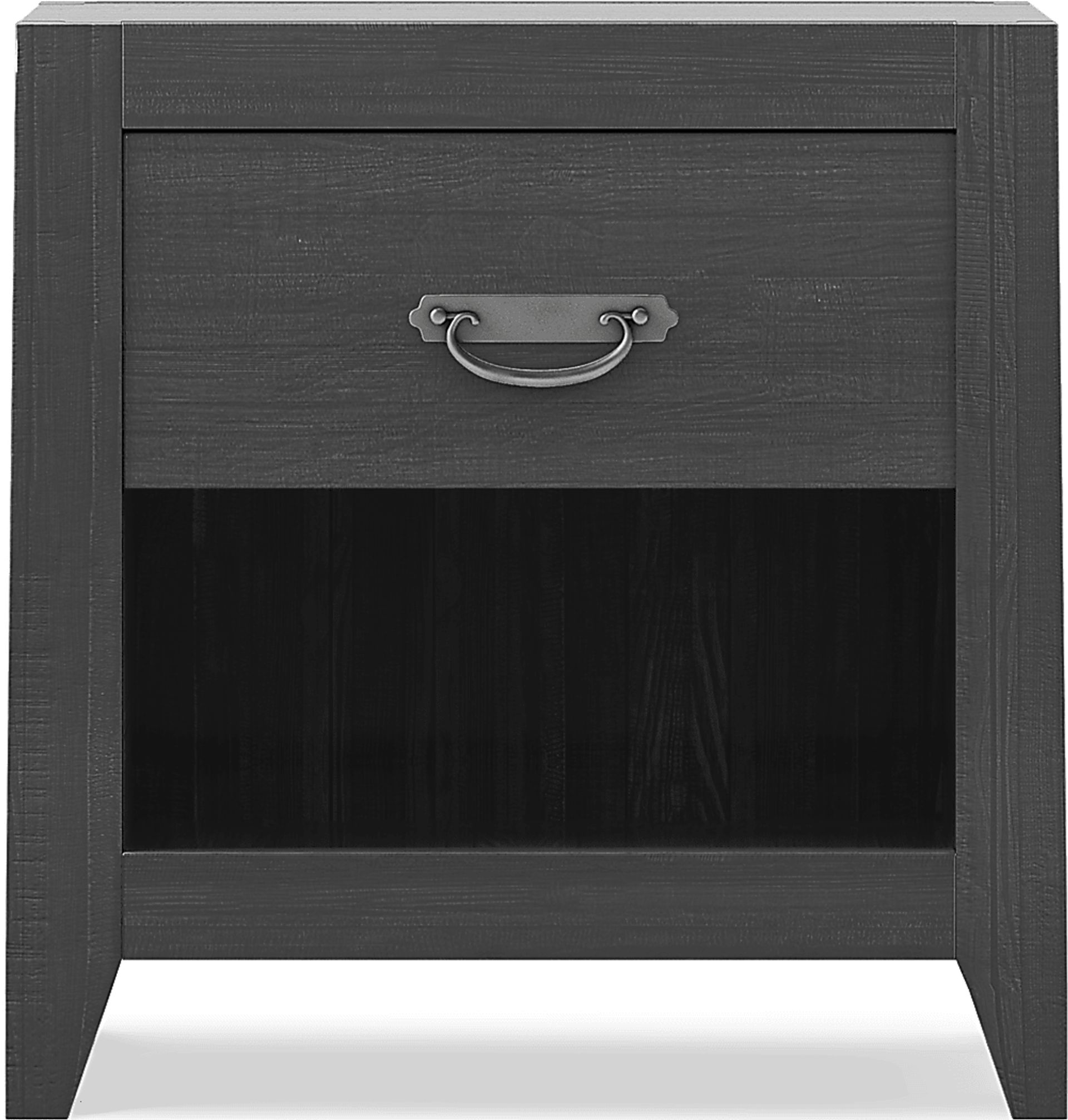 Palm Grove Black Open Nightstand - Image 1