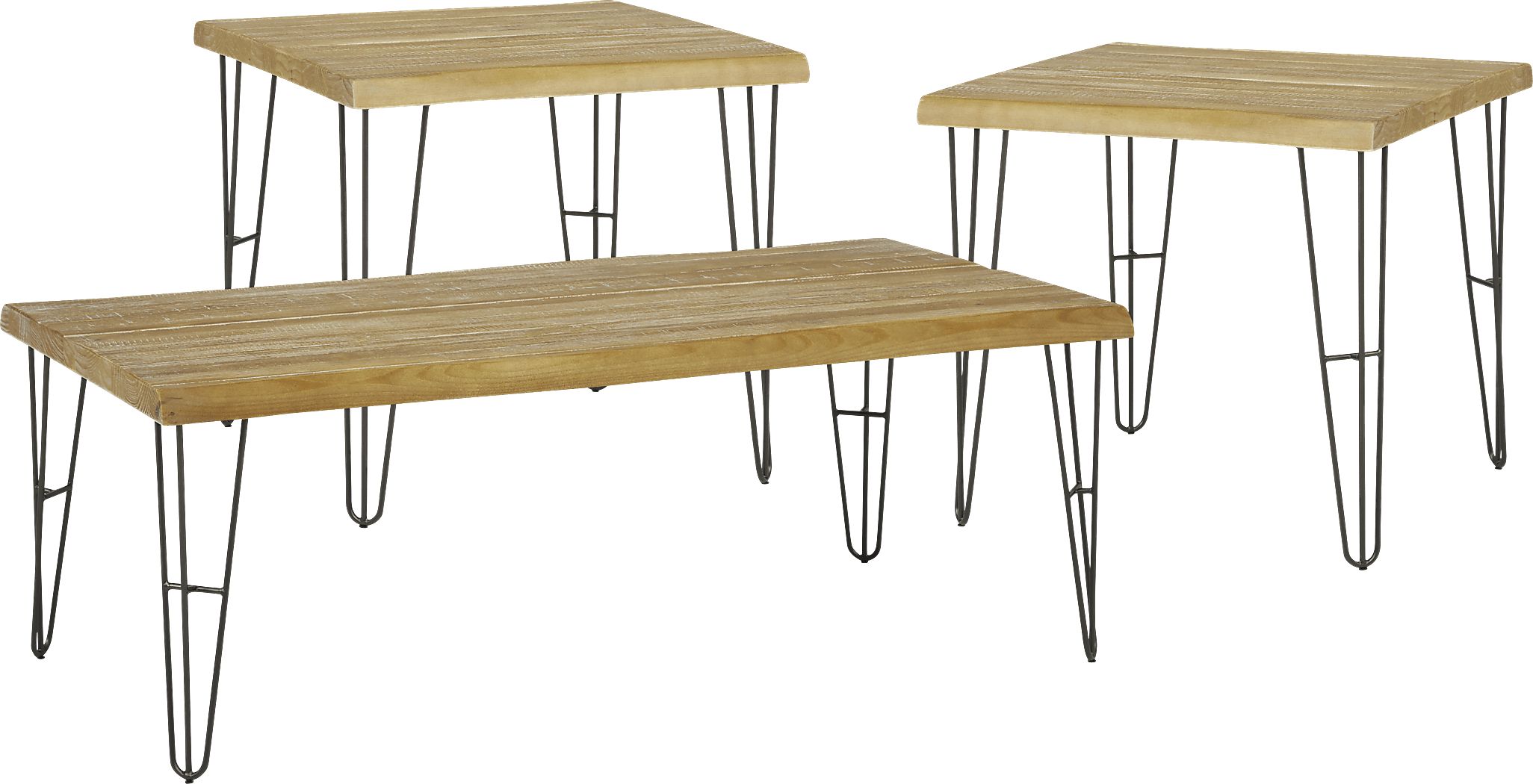 Palm Grove Brown 3 Pc Table Set Rooms To Go