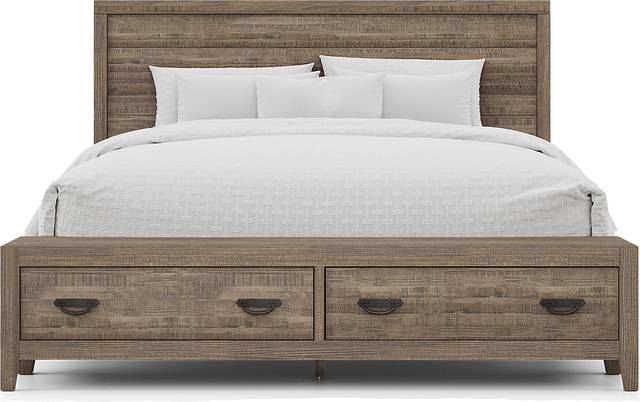 Palm Grove Brown 7 Pc King Storage Bedroom - Thumbnail - Image 3