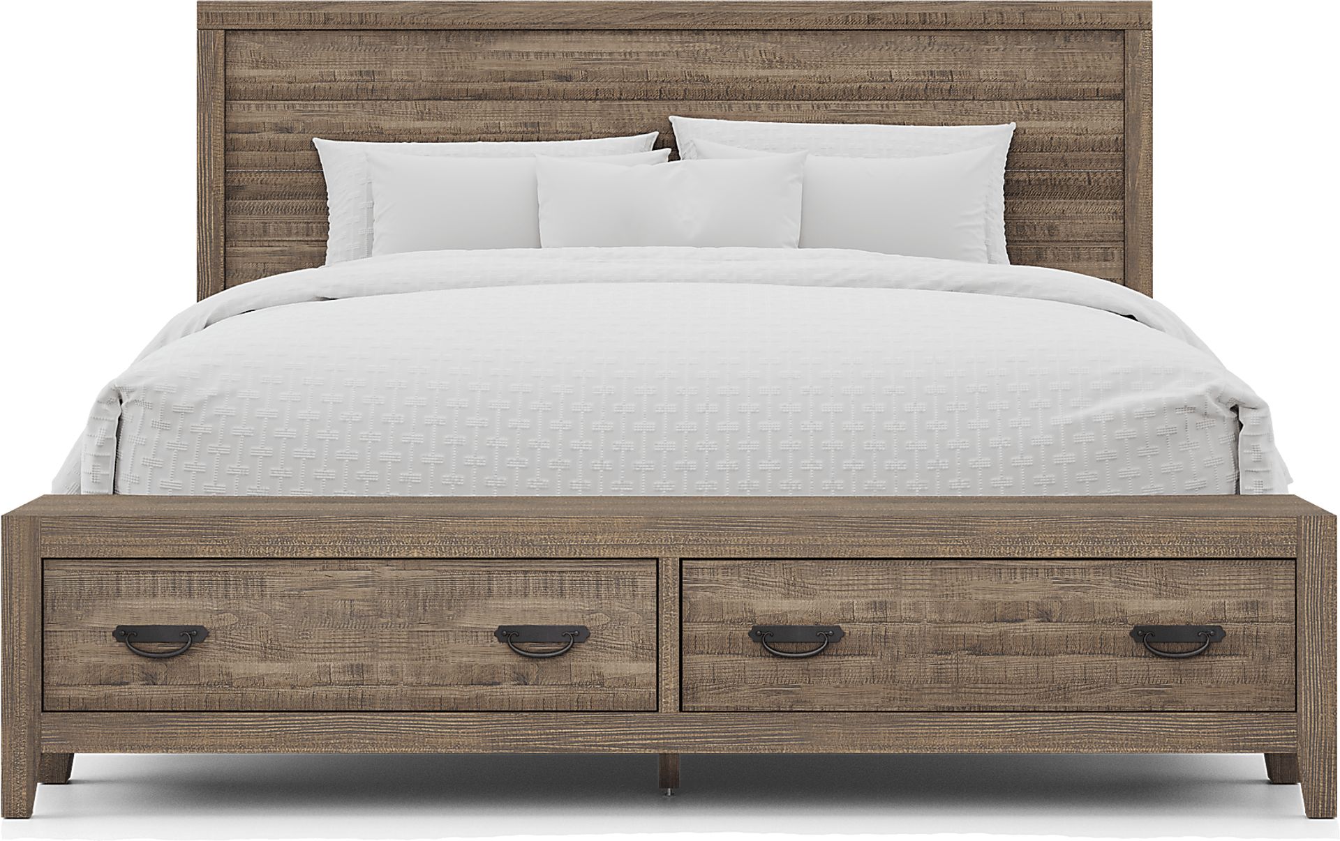 Palm Grove Brown 7 Pc King Storage Bedroom - Image 3