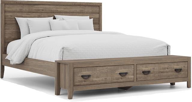 Palm Grove Brown 7 Pc King Storage Bedroom - Thumbnail - Image 2