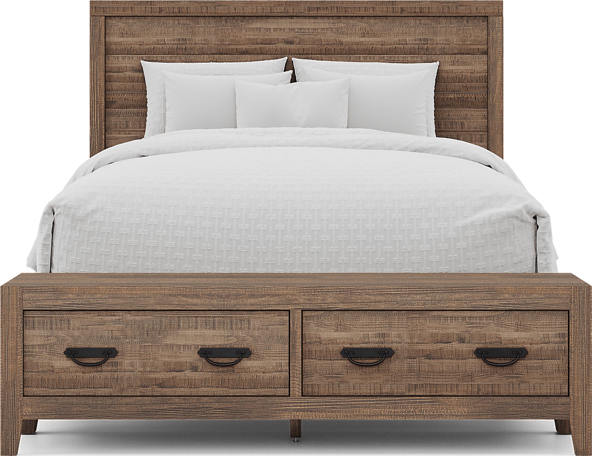Palm Grove Brown 5 Pc Queen Storage Bedroom - Image 3