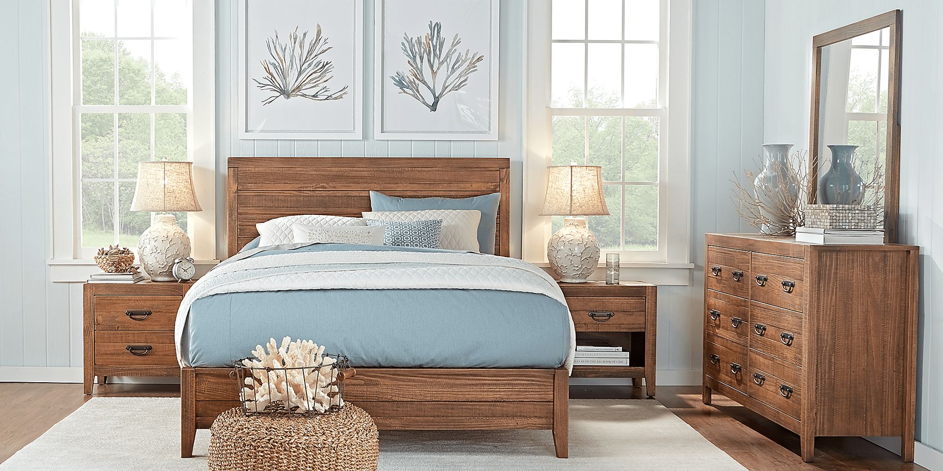 Palm Grove Brown 7 Pc Queen Panel Bedroom - Image 2