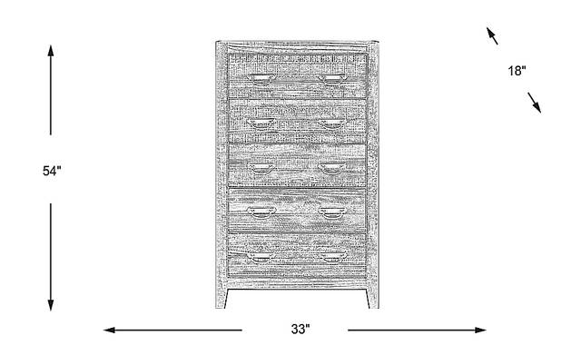 Dimension Image. Please refer to the Dimension Tab on this page for dimension details.