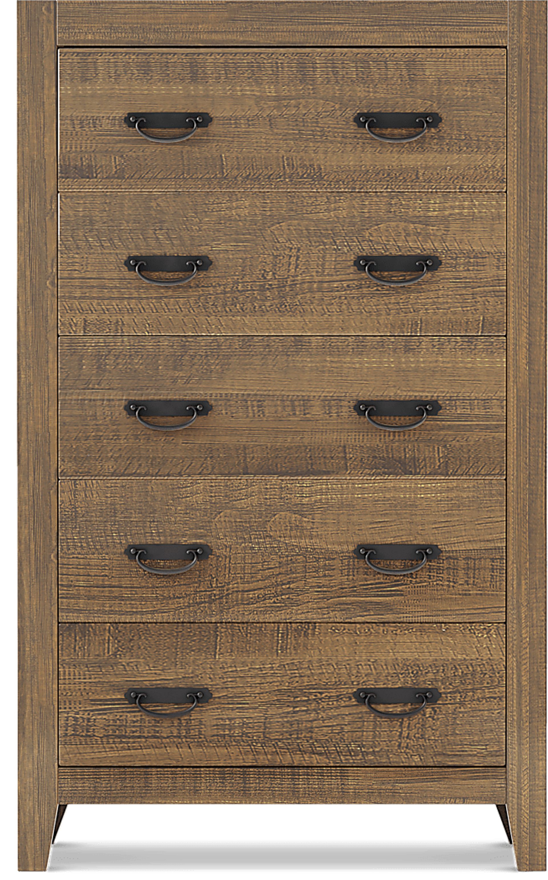 Palm Grove Brown 5 Pc Queen Bedroom - Image 4