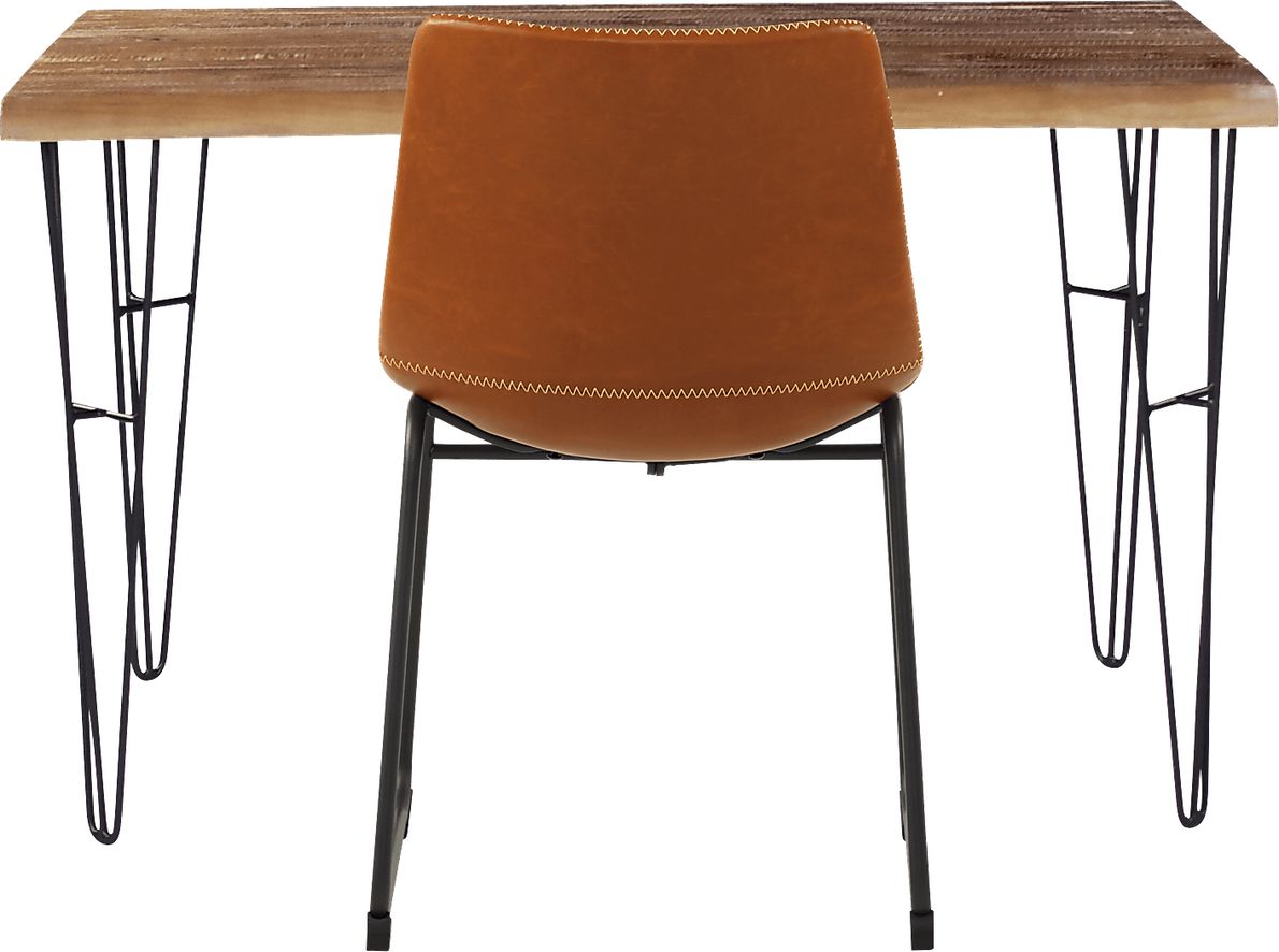 Palm Grove Brown Desk with Brown Chair Rooms To Go