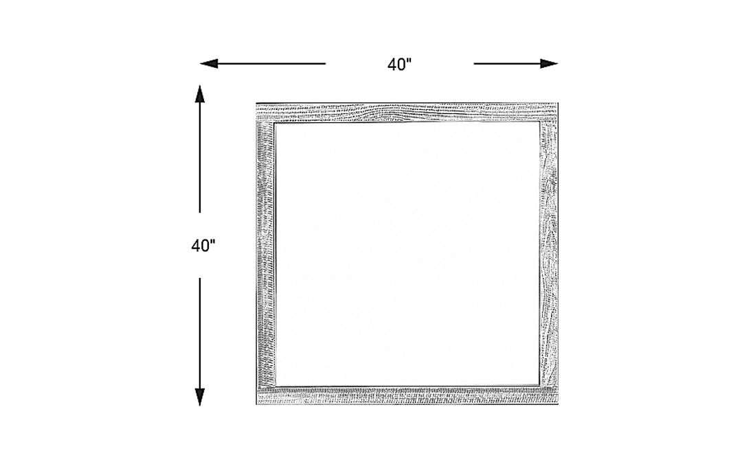 Palm Grove Brown Mirror