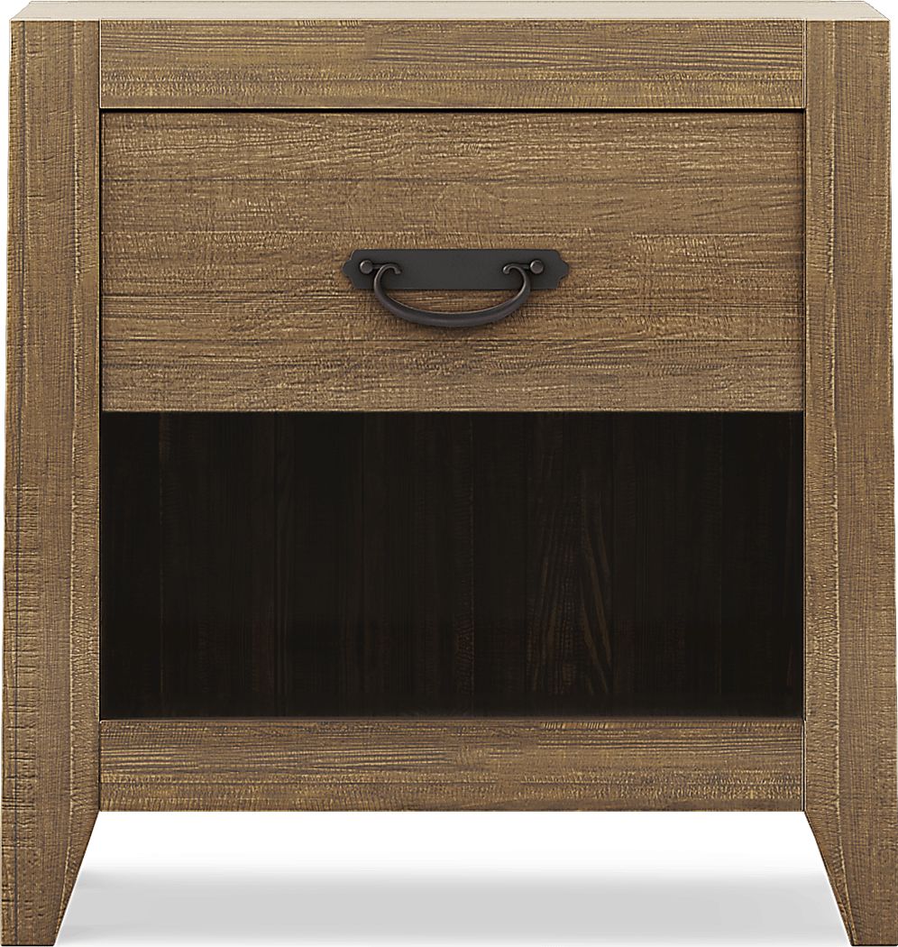 Palm Grove Brown Open Nightstand