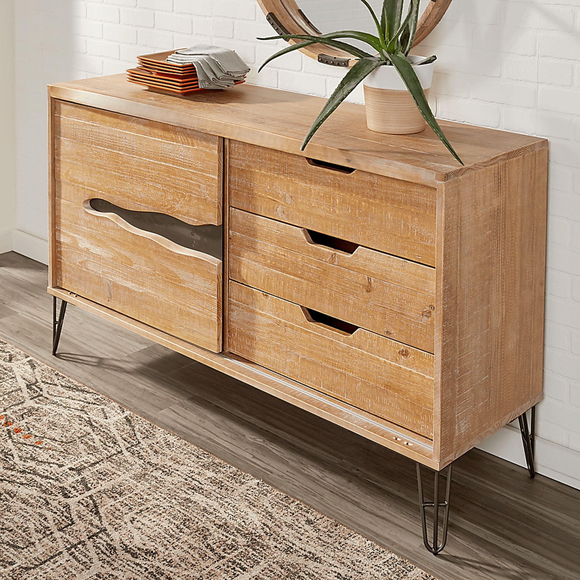 Palm Grove Brown Server - Image 3