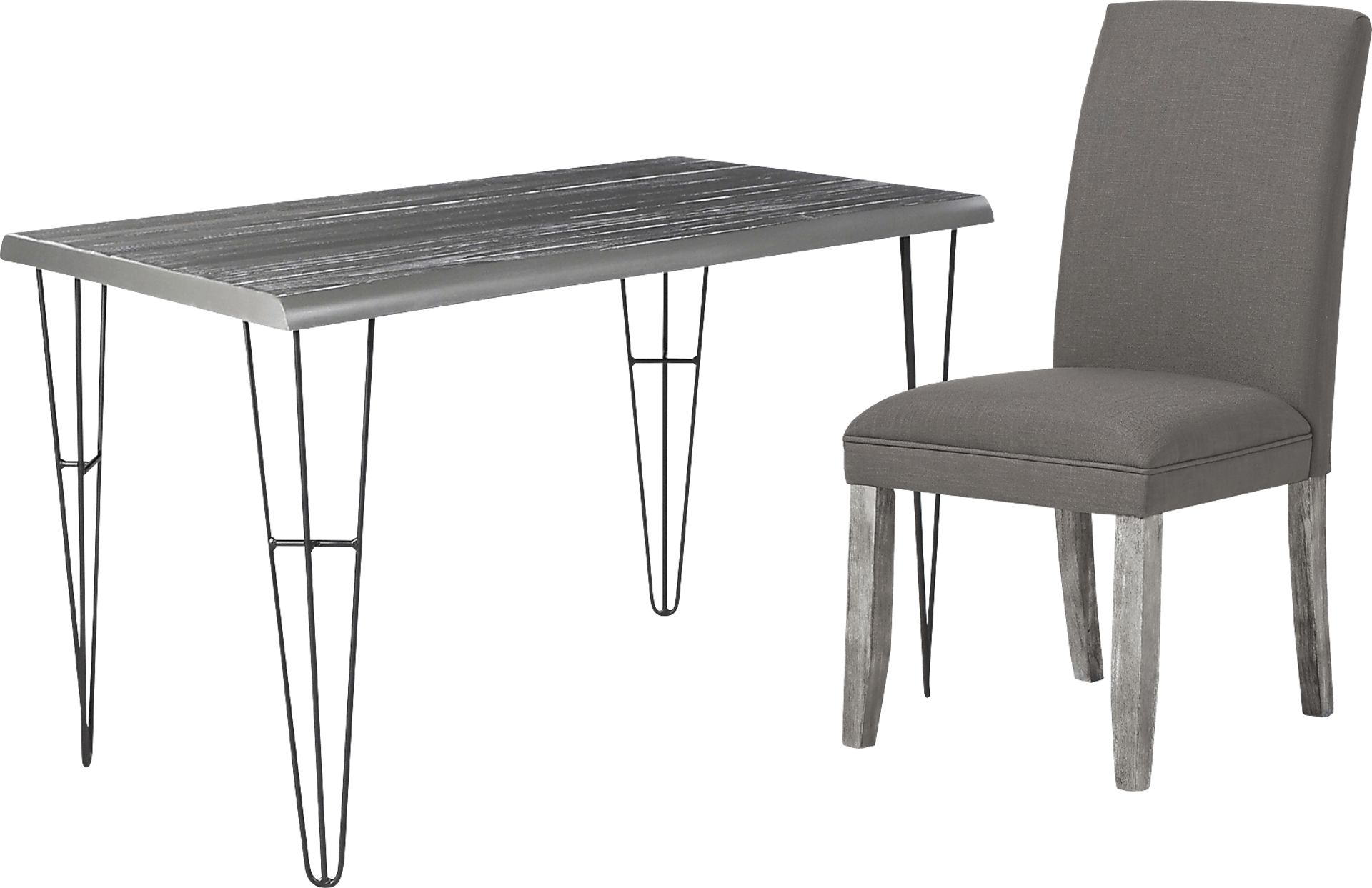 Palm Grove Gray Desk with Gray Chair - Image 1