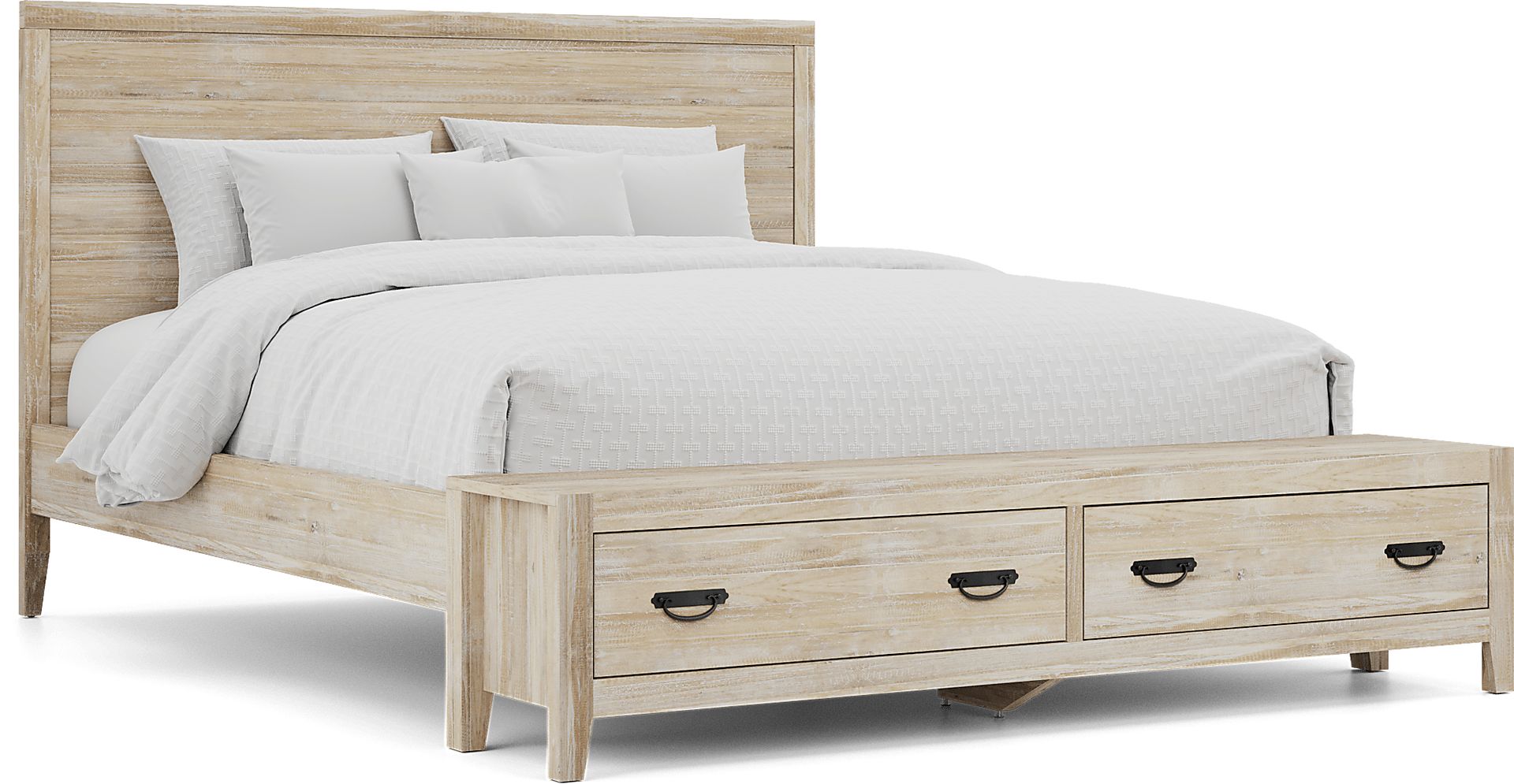 Palm Grove Taffy 7 Pc King Storage Bedroom - Image 2
